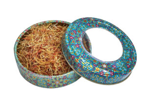 Saffron Roots in Khatam Container